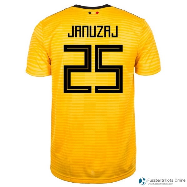 Belgica Trikot Auswarts Januzaj 2018 Gelb Fussballtrikots Günstig